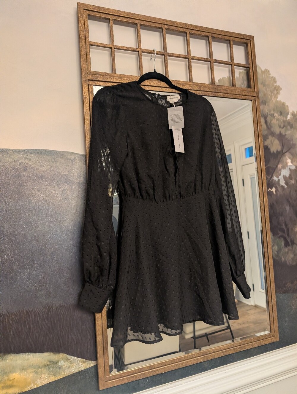 Revolve Lovers + Friends Black Easton Mini Dress